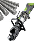 Handheld Hydraulic Steel Bar Bender And Rebar Straightener Combo Tool For 4Mm To 32Mm Deformed Rods with metal rods, electric motor.