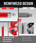 Heavy Duty 6 Ton Hydraulic Ram Jack And Pump Kit comparison image showing reinforced design, high-strength castings, and reliability.