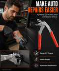 Push Pin Pliers That Make Car Clip Removal A Breeze, Quick Trim And Door Panel Clips Remover, Auto Plastic Fastener Tool Kit in use