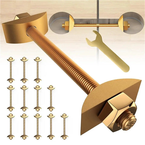 Heavy Duty Countertop Joiner Connectors Kit 10 Pcs M8x100mm Drawbolt Bolts DIY Secure Fasteners for Bed and Countertops