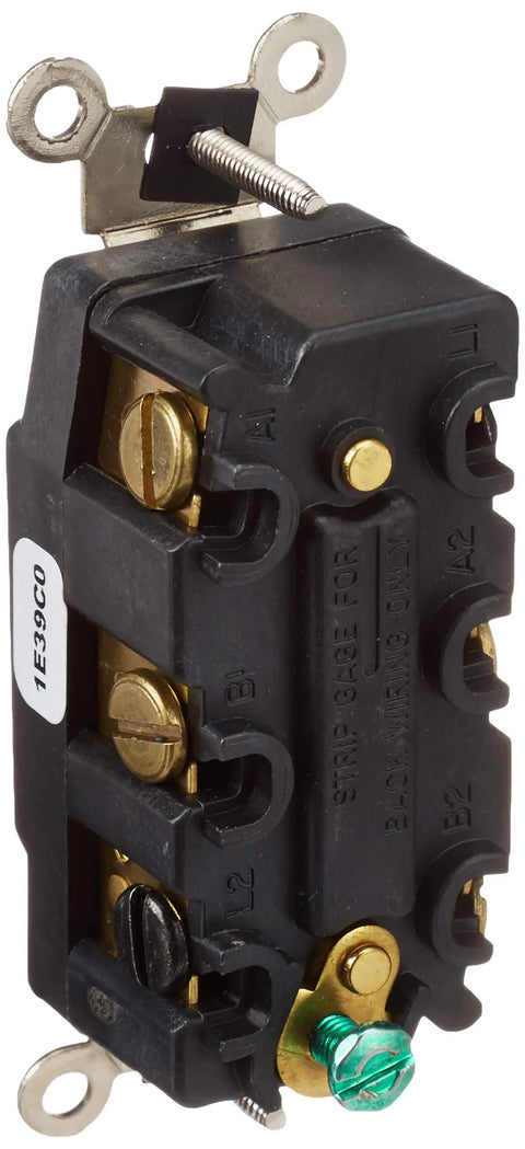 Beefed Up Heavy Duty 20 Amp 120 277 Volt Double Pole Toggle Switch With Center Off Maintained On Off Function wiring view