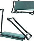 Heavy Duty Garden Kneeler And Seat With Wide Cushioned Pad Foldable Patio Bench Stool With Dual Tool Bags Portable Kneeling Chair For Gardening