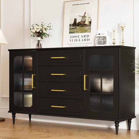 Drop Dead Gorgeous Slick Gold Cabinet Handles With 4 Inch Spacing Brushed Square Pulls For Quick Kitchen And Bath Makeover Thirty Pack showcased on a black cabinet.