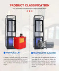 Hassle Free Residential Home Elevator No Pit Or Machine Room For Existing Homes with hydraulic lift and traction type details.
