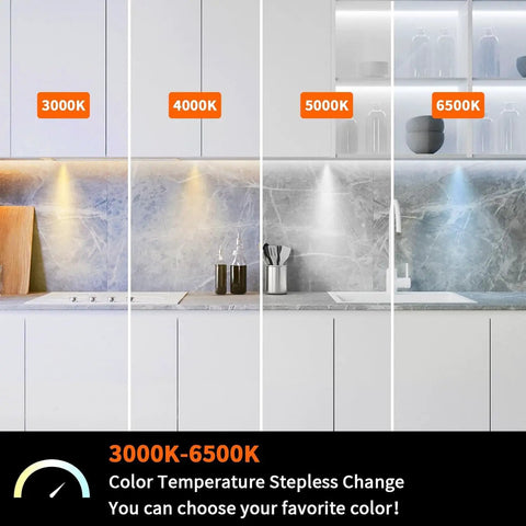 Smart Under Cabinet Lighting That Plays Nice With Alexa And Google Home App Or Remote Control Recessed Or Surface Mount Puck Lights For Kitchen Or Display Case 12V 2W Per Puck Dimmable 3000K To 6000K 10 Pack