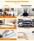 Ultra High Pressure Handheld Steam Cleaner For Auto Detailing And Home Use shown with interchangeable nozzles in action on various surfaces