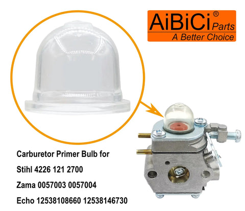 Carburetor primer bulb for Stihl 4226 121 2700 with AiBiCi branding
