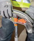 Using Aluminum Conduit Bender Full Assembly For 1/2-Inch EMT With Wide Foot Pedal, Benchmark Symbols and Angle Setter