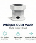 Portable Folding Washing Machine With 12 L Mini Capacity Perfect For College Dorms Or Studio Living Folds Completely Flat With Quiet Design