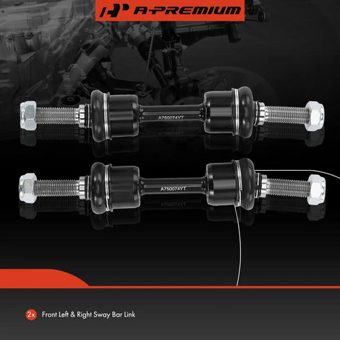 Two Pack Front Sway Bar End Links For Ford F150 2009 2020 RWD Expedition 2007 2021 Lincoln Navigator 2007 2019 Stabilizer Bar Link Kit Front Left And Right