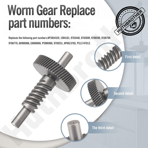 All In One Worm Gear Kit For 5-6 Quart Stand Mixers Includes Worm Gear Bevel Gear Gasket Thrust Bearing Food Grade Grease Retaining Ring Pliers And Replacement Parts For Smooth Quiet Operation