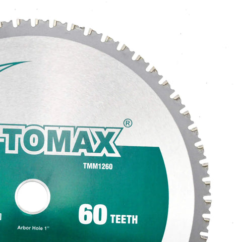 12 Inch 60 Tooth Industrial Grade Steel And Ferrous Metal Saw Blade With 1 Inch Arbor For Cutting Mild Steel Tubes Pipes Angles Channels And Solid Bars Cermet Teeth For Longer Life And Cooler Faster Cuts