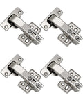 4 Pack Lazy Susan Cabinet Hinges 90 Degree Concealed Hydraulic For Corner Cabinets With Full Coverage And Adjustable Installation Easy Mount DTC 90 Degree Hinge JinBoCheng