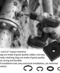 Heavy Duty Pro Grade Impact Retaining Ring Kit With O Rings And Anvil Tool for Electric and Pneumatic Wrenches shown in use.