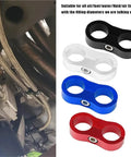 Top Tier 12 Piece Billet Aluminum Fuel Line Clamp Set With AN4 AN6 AN8 AN10 AN12 Hose Separators And Wire Kits For Serious Street Rides And Drag Racing Builds That Need Reliable Grip And Smooth Style. billet aluminum hose separator in engine bay