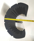 High Density Portable Acoustic Soundproof Foam Vocal Isolation Panel from above showing dimensions and texture.