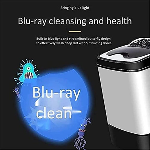 Kick Your Kicks Back Fresh With This Portable Shoe Washer Compact Laundry Spin Dryer with Blu-ray cleansing feature.