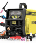 8 In 1 Welding Machine All In One Plasma Cutter And Multi Process Welder 200A Dual Voltage 110 And 220V For Flux MIG Gas MIG Pulse MIG MAG