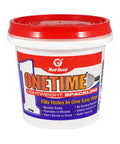 OneTime Lightweight Spackle For Wall Repair And Hole Filling, DIY Friendly Patch, white half pint container, 8 ounce.