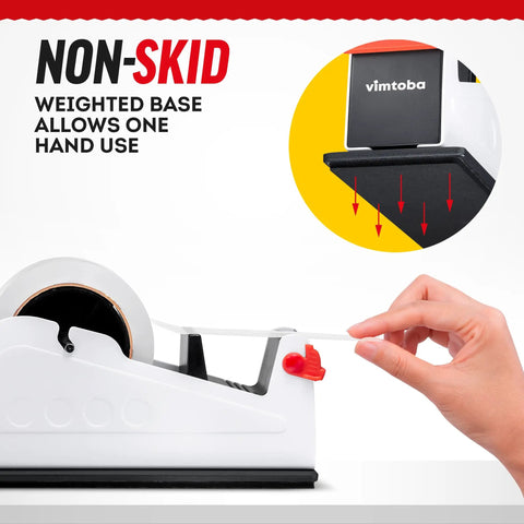 Built Tough Heavy Duty Two Inch Desktop Tape Dispenser With Dual Roll Setup And Non Slip Base For Crisp Cuts And Zero Headaches Top Shelf Desk Gear