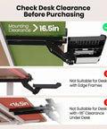Mounting instructions for Ergonomic Under Desk Keyboard Tray with Sliding Platform and Built In Wrist Rest Storage Drawer