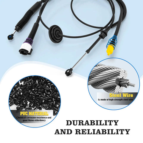12477640 Gear Shift Cable Fits Chevy Silverado GMC Sierra 1500 2500 3500 Classic 1999 2007 Automatic Transmission Cable
