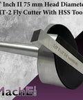 Heavy Duty Workhorse 3 Inch Fly Cutter Featuring Rock Solid 2MT Shank And Dead On Precise HSS Tool Bit For Lathes And Mills