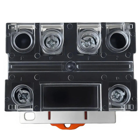 Pro Grade DIN Rail Power Relay 30A 277VAC 30VDC 1NO SPST, 24V DC Coil with screw terminal view for industrial HVAC control