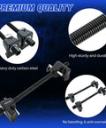 Macpherson Strut Coil Spring Compressor Kit 2 Pack With Detent Pins Heavy Duty Spring Removal Tool 10.5 Inch Range For Suspension Work Easy Safe Beefy Build, heavy-duty carbon steel, premium quality
