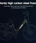 All Terrain Electric Mountain Bike For Adults With 1000W Peak Power, Up To 75 Miles Range, Top Speed 20 MPH, 26 Inch Wheels frame