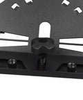 Close-up of Heavy Duty 45 Degree Tile Chamfering Jig showing mounting gear for 115 125mm grinders.