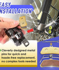 2 Pack Replacement Front And Rear Basin Brake Pads For Sur Ron Light Bee X S Segway X160 X260 shown for easy installation