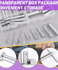 All In One Clevis Pin Kit With 51 Pieces In 18 Sizes M5 M6 M8 M10 M12 Zinc Plated Flat Head Pins Plus Cotter Pins
