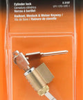 Top Shelf Steel Cylinder Lock For Sliding Patio Doors No Stress Key Replacement with keys in packaging, solid brass core.