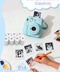 12 Roll Kids Camera Paper Roll Refills Two Point Two Inch By 20 Foot Thermal Paper for coloring photos