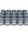 M14x1.5 Open End Bulge Acorn Lug Nut 60 Degree Conical Seat Three Quarters Inch Hex 20 Pack Cold Forged Carbon Steel