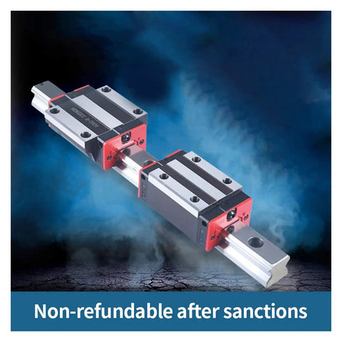 Pro Grade Linear Guide Kit for CNC Machines and 3D Printers, Slider Type HGH15CA-HGH45CA and HGW15CC-HGW45CC, Stainless Steel Rails Delivering Smooth, Wobble-Free Motion, High Precision Rail Guide System, HGW20CC Compatible. linear rail with two carriage blocks on stainless steel rail