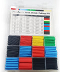 All In One 750 Piece Heat Shrink Tubing Kit With 12 Color Coded Sizes, waterproof adhesive lined tubes for wires, case view