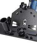 45 Degree Tile Chamfering Attachment for Angle Grinder Aluminum Alloy Frame Beveled Tile Cutter Miter Seat Chamfer Tool Easy Home DIY Grinder Accessory for Precise Bevels, black angle grinder mount