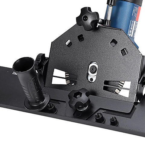 45 Degree Tile Chamfering Attachment for Angle Grinder Aluminum Alloy Frame Beveled Tile Cutter Miter Seat Chamfer Tool Easy Home DIY Grinder Accessory for Precise Bevels, black angle grinder mount