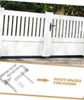 Heavy Duty Stainless Steel Pivot Hinge Set For Saloon Doors with Auto Close Function Concealed Design For Hidden Bookcase Doors Dual Mount