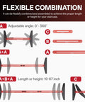 Adjustable angle overview for Heavy Duty Adjustable Stair Tread Gauge Template Tool 10 To 67 Inch Precision Aluminum Measuring Jig.