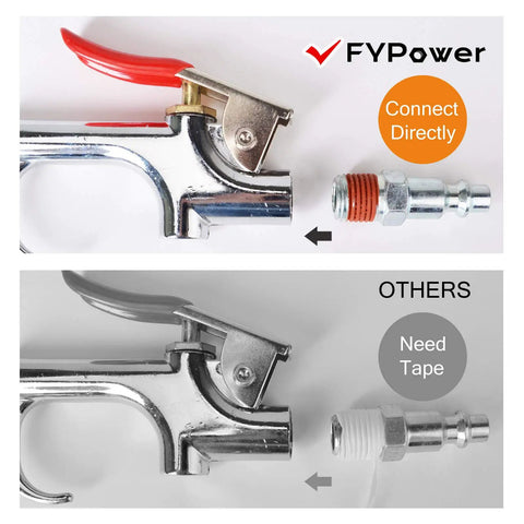 Comparison of quick connect fittings for 20-Piece Pro Grade Air Compressor Accessory Kit With 50 Foot Hybrid Hose