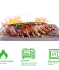 20 Pack Aluminum Foil Pans 16 By 12 Inch Large Disposable Bakeware For Baking Grilling And BBQ Grill Topper with meat on top
