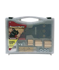 Complete Dowel Jig Kit With Dowel Pins And Bits For Fast Precise Joints Includes Pro Grade Joint Mate Alignment System in plastic case
