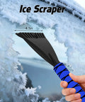Two In One Snow Brush And Ice Scraper For Cars, 27 Inch Detachable Handle With Ergonomic Foam Grip, scraping ice