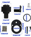 72-Tooth Ratchet Repair Kit For Three Eighths Inch Drive Wrenches, Medium Size Only, Includes Gear Pawl Springs Screws