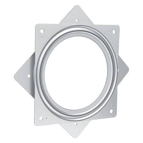 Heavy Duty 6 Inch Square Lazy Susan Bearing For Smooth Rotation Zinc Plated Rust Resistant Turntable Hardware Low Profile Design For Kitchen Cabinets Shelves And DIY Projects 500 Lb Capacity