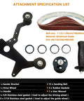 Heavy Duty Belt Sander Adapter For Angle Grinder With 15 Sanding Belts Pipe Tube Polishing Attachment 5/8-11 Thread Universal Kit parts and specifications.