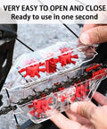 Ultimate Bike Chain Cleaning Kit With Deep 360 Degree Clean, transparent housing showing ease of use on bike chain.